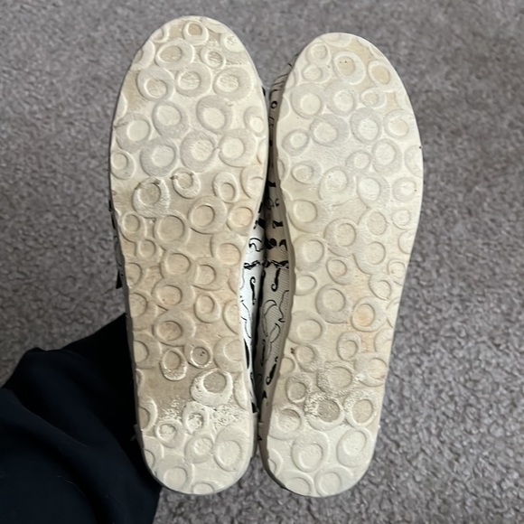 Madden Girl Cream Mustache Slip-Ons - Picture 5 of 5